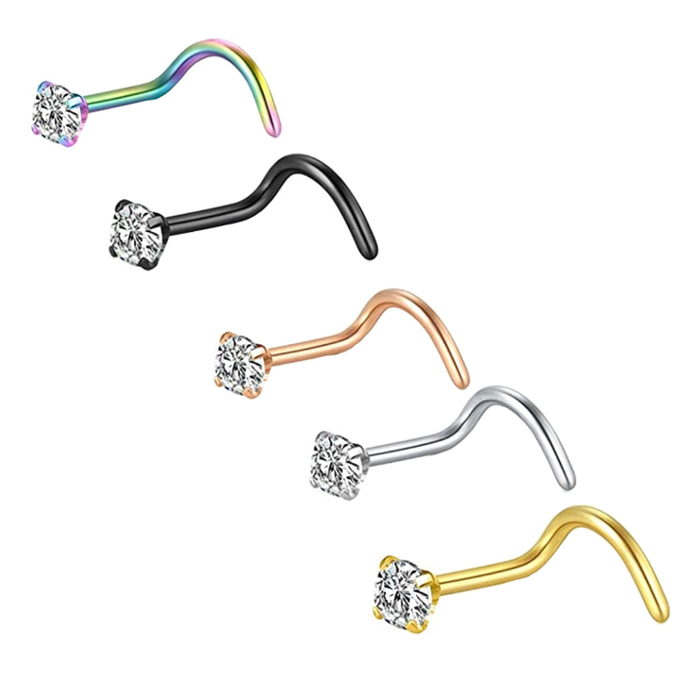 Body Jewelry Surgical Steel - Anneaux de nez 20G en acier