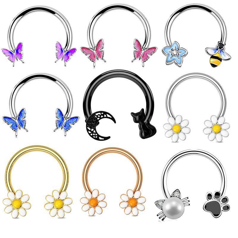 Anneau de septum 16G, bijoux d - Body Jewelry Surgical Steel avis et prix