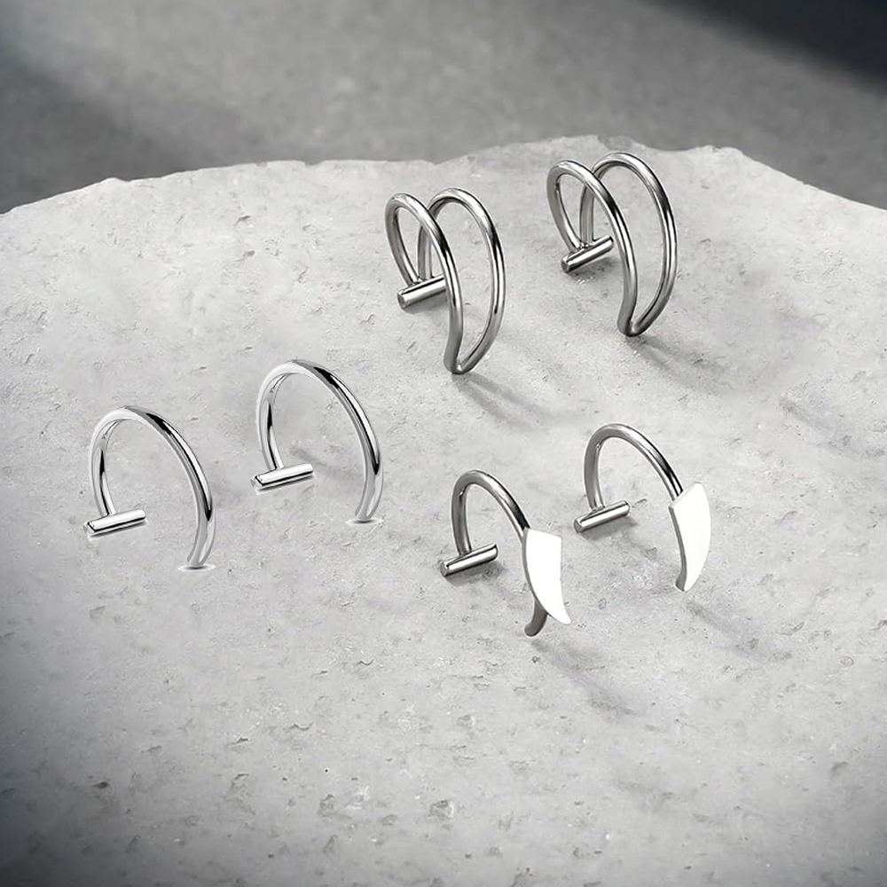 Faux anneau à lèvres en acier  - Body Jewelry For You avis et prix